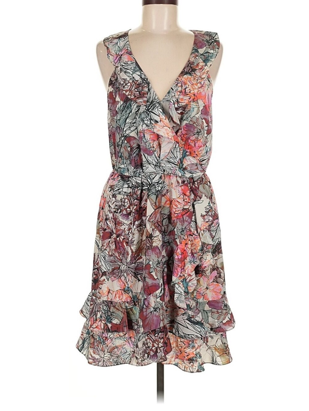 Sachin + Babi Size 8 Ruffles Casual Dress